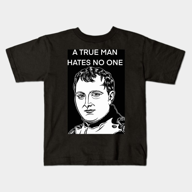 NAPOLEON quote .5 - ink portrait Kids T-Shirt by lautir